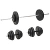 VidaXL Halterset met gewichten 60 kg