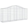 VidaXL Schanskorven 10 st gewelfd 200x30x80 100 cm ijzer