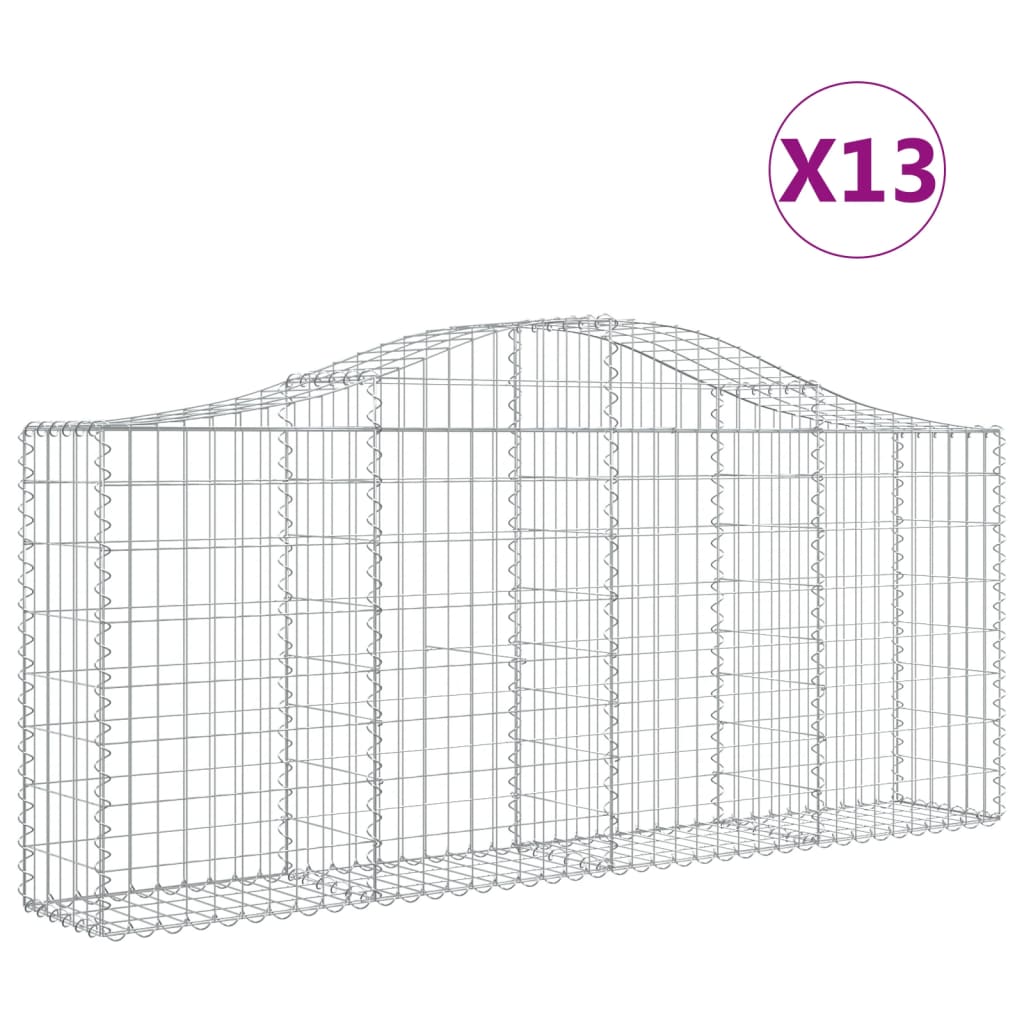 Vidaxl Schans Cestini 13 Stampated 200x30x80 100 cm Iron