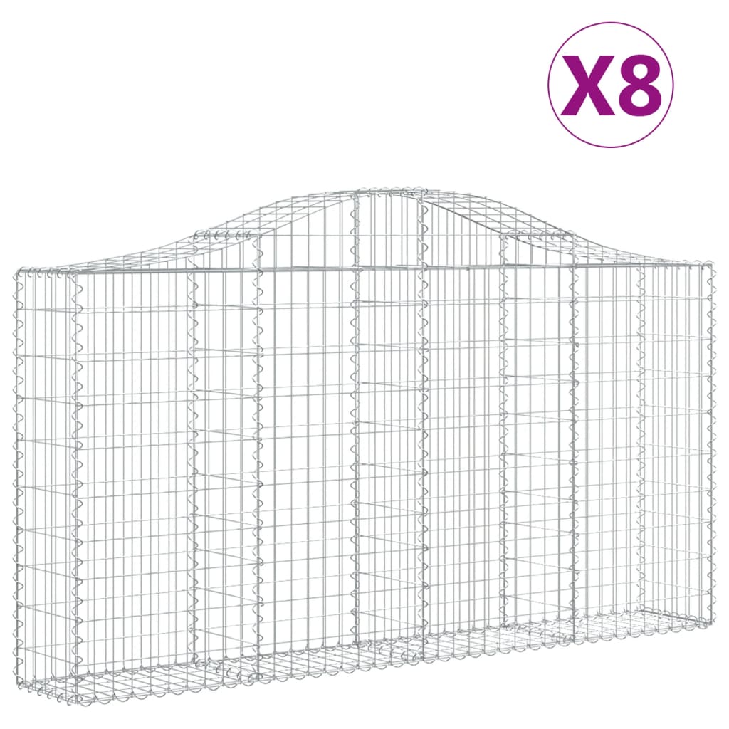 Vidaxl Schans Cesti 8 a volta a volta 200x30x100 120 cm