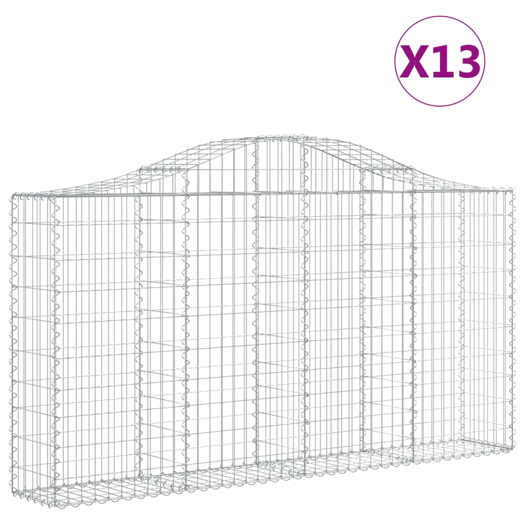 Vidaxl Schans Cestini 13 Stampated 200x30x100 120 cm Iron