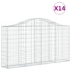 Vidaxl Schans Cestini 14 a volta 200x30x100 120 cm ferro