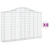 Vidaxl Schans Cesti 8 a volta a volta 200x30x120 140 cm