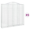Cestas Vidaxl Schans 5 st 200x30x180 200 cm de hierro