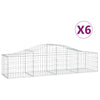 Cestas Vidaxl Schans 6 st 200x50x40 60 cm -gegalvanizado de hierro