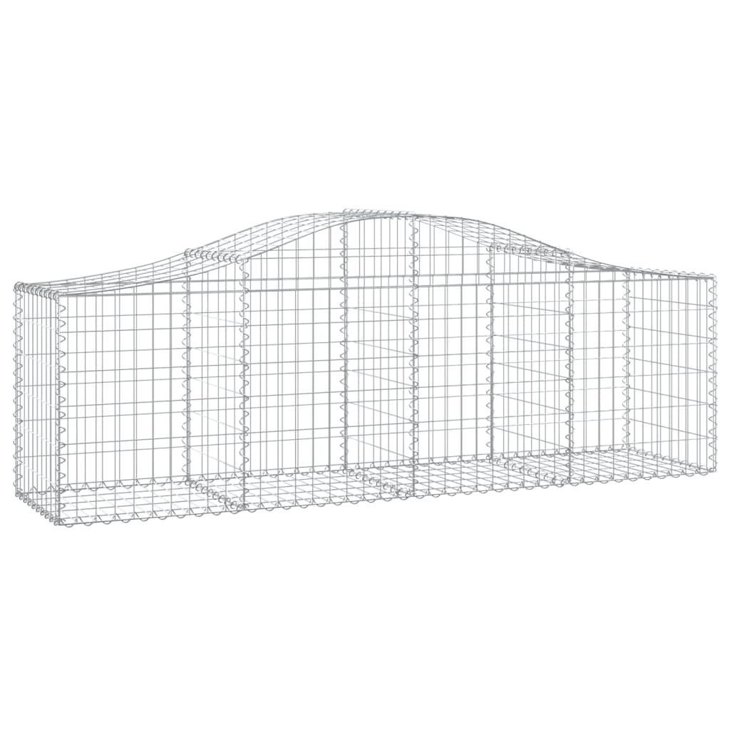 Vidaxl Schans Cesti 7 a volta a volta 200x50x60 80 cm Galvanized Iron