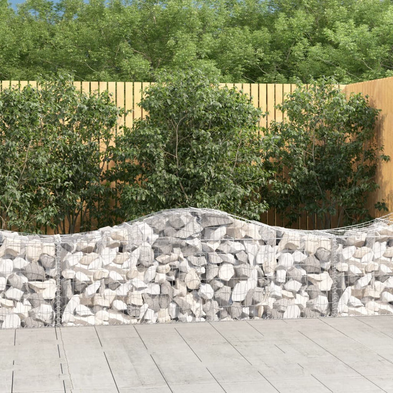 Vidaxl Schans Cestini 11 a volta 200x50x60 80 cm Galvanized Iron