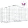 Cestas Vidaxl Schans 5 st 200x50x100 120 cm de hierro