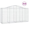 Cestas Vidaxl Schans 10 st 200x50x100 120 cm de hierro