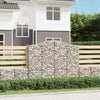 VidaXL Schanskorven 4 st gewelfd 200x50x160 180 cm ijzer