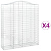 Vidaxl Schans Cestini 4 Stault 200x50x220 240 cm Iron