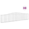 Cestas Vidaxl Schans 8 st 400x30x80 100 cm de hierro