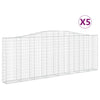 Cestas Vidaxl Schans 5 st 400x30x140 160 cm de hierro