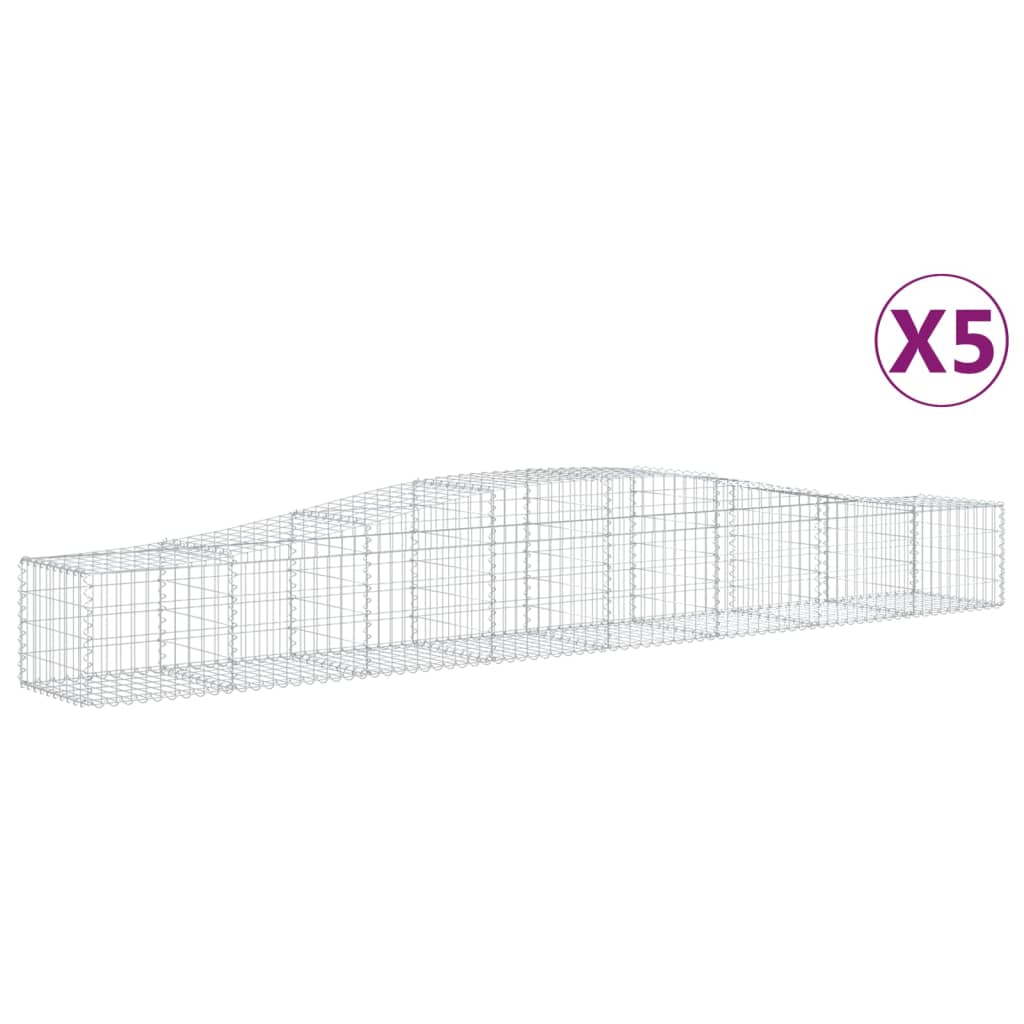 Cestas Vidaxl Schans 5 st 400x50x40 60 cm de hierro