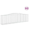 Cestas Vidaxl Schans 3 st 400x50x100 120 cm de hierro