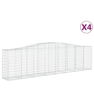 Cestas Vidaxl Schans 4 st 400x50x100 120 cm de hierro