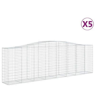 Cestas Vidaxl Schans 5 st 400x50x120 140 cm de hierro
