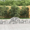 Vidaxl Schans Cesti 2 a volta a volta 200x30x40 60 cm Galvanized Iron