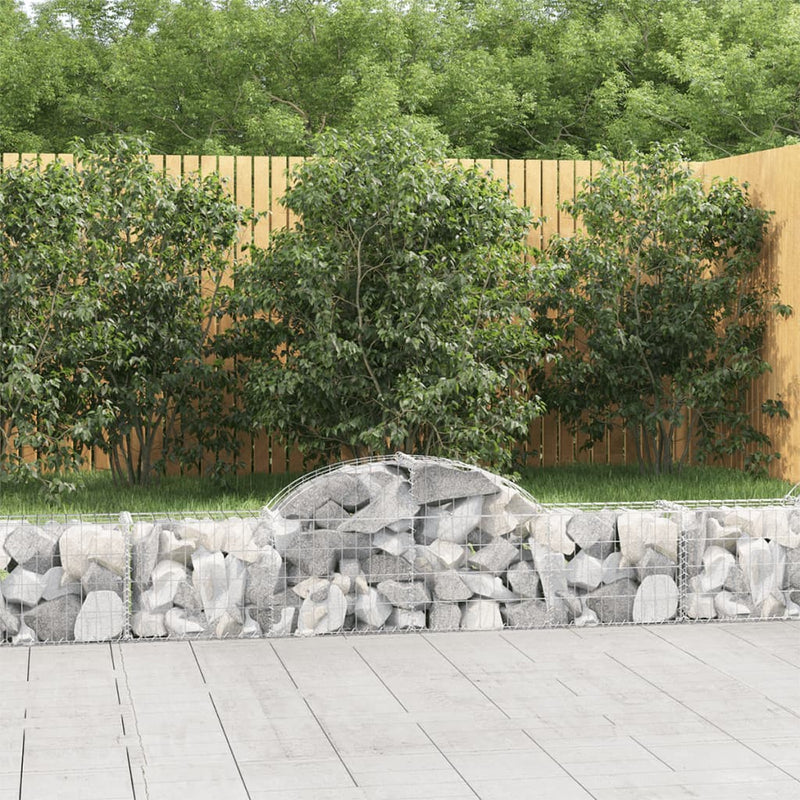 Vidaxl Schans Cestini 13 Stated a volta 200x30x40 60 cm Galvanized Iron