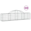 Cestas Vidaxl Schans 20 st 200x30x40 60 cm de hierro galvanizado