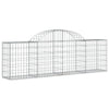 Vidaxl Schans Cesti 2 a volta a volta 200x30x60 80 cm Galvanized Iron
