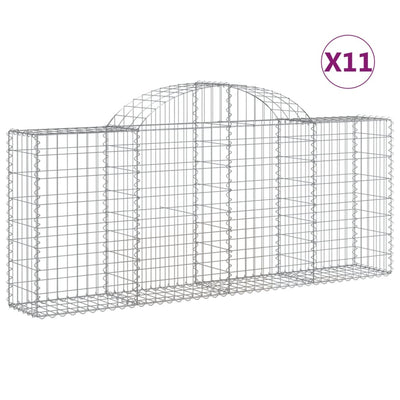 Vidaxl Schans Cestini 11 St voltated 200x30x80 100 cm Iron