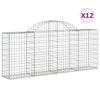 Cestas Vidaxl Schans 12 st 200x30x80 100 cm de hierro