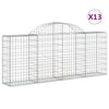 Cestas Vidaxl Schans 13 st 200x30x80 100 cm de hierro