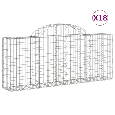 Vidaxl Schans Cestini 18 St a voltati 200x30x80 100 cm Iron