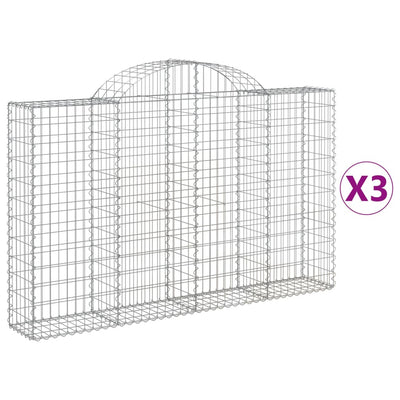 Vidaxl Schans Cestini 3 Stault 200x30x120 140 cm Iron