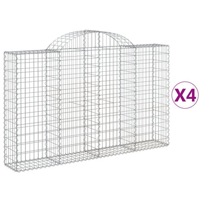 Vidaxl Schans Cestini 4 Stault 200x30x120 140 cm Iron