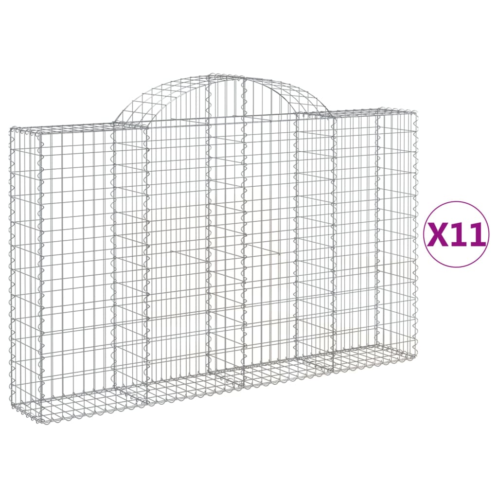 Vidaxl Schans Cestini 11 Stault 200x30x120 140 cm Iron