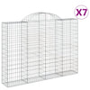 Cestas de Vidaxl Schans 7 st 200x30x140 160 cm de hierro