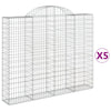 Cestas Vidaxl Schans 5 st 200x30x160 180 cm de hierro
