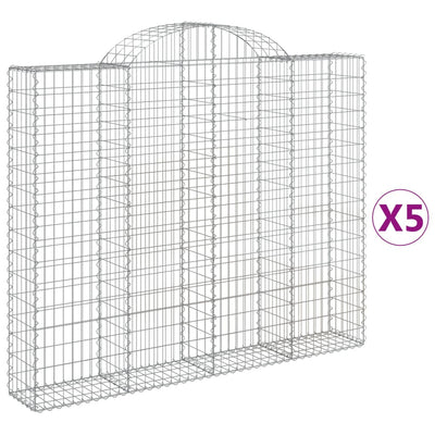 Cestas Vidaxl Schans 5 st 200x30x160 180 cm de hierro