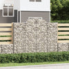 VidaXL Schanskorven 9 st gewelfd 200x30x160 180 cm ijzer