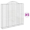 Cestas Vidaxl Schans 5 st 200x30x180 200 cm de hierro