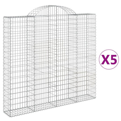 Cestas Vidaxl Schans 5 st 200x30x180 200 cm de hierro