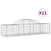 Vidaxl Schans Cestini 11 a volta 200x50x40 60 cm Galvanized Iron