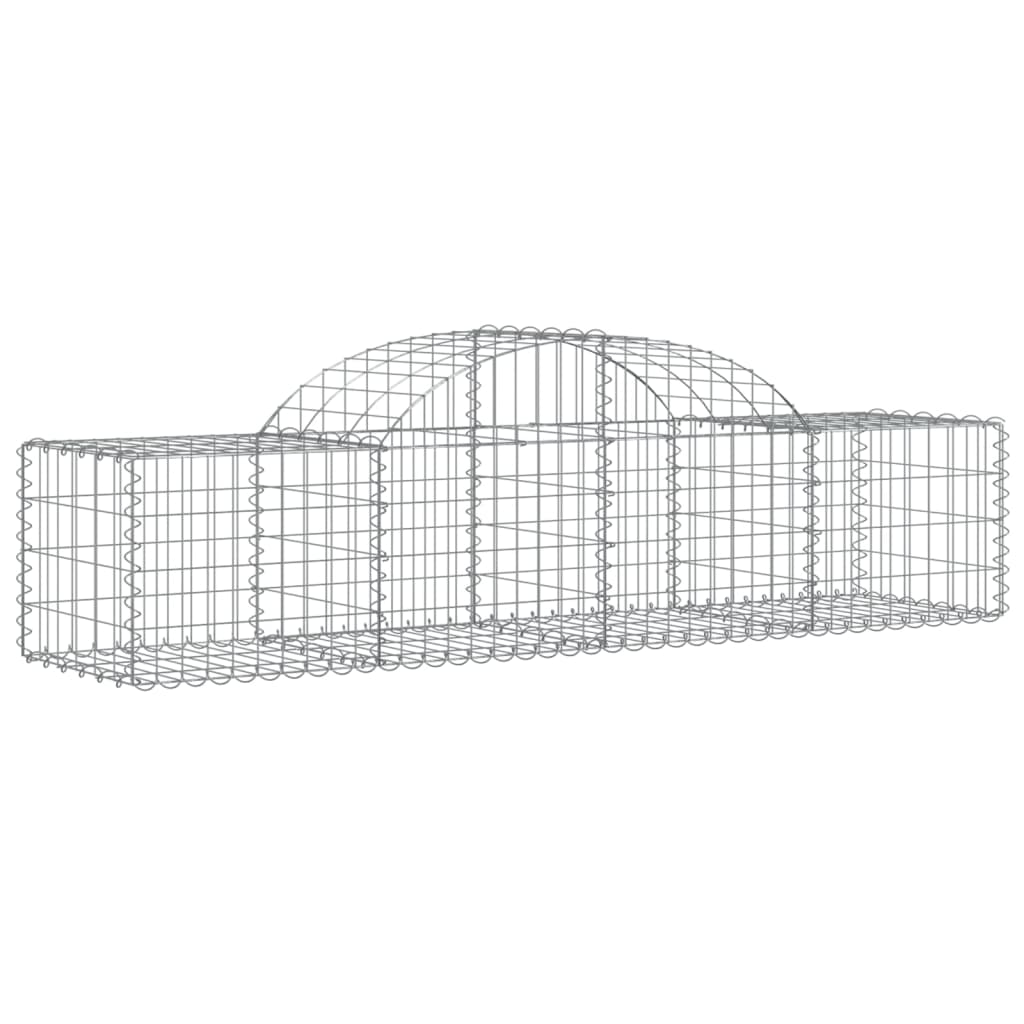 Vidaxl Schans Cestini 11 a volta 200x50x40 60 cm Galvanized Iron