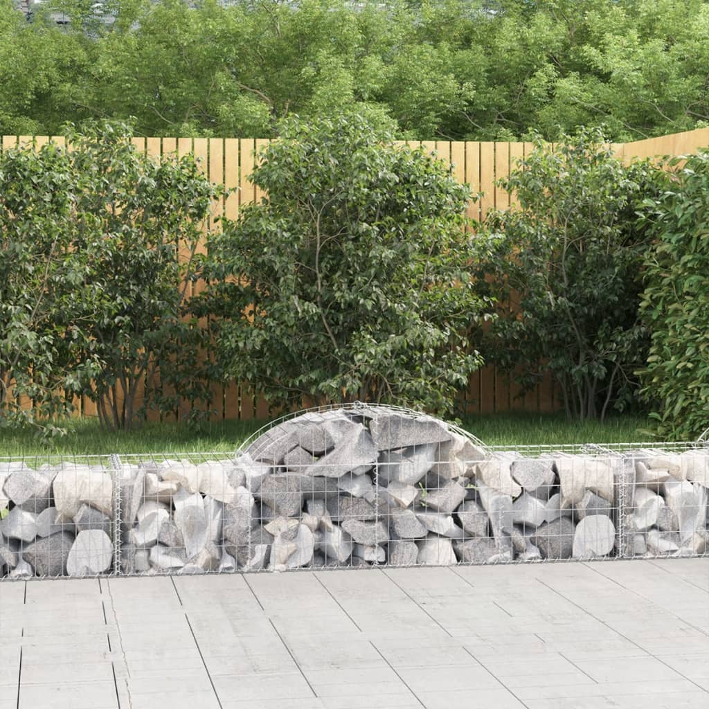Vidaxl Schans Cestini 11 a volta 200x50x40 60 cm Galvanized Iron