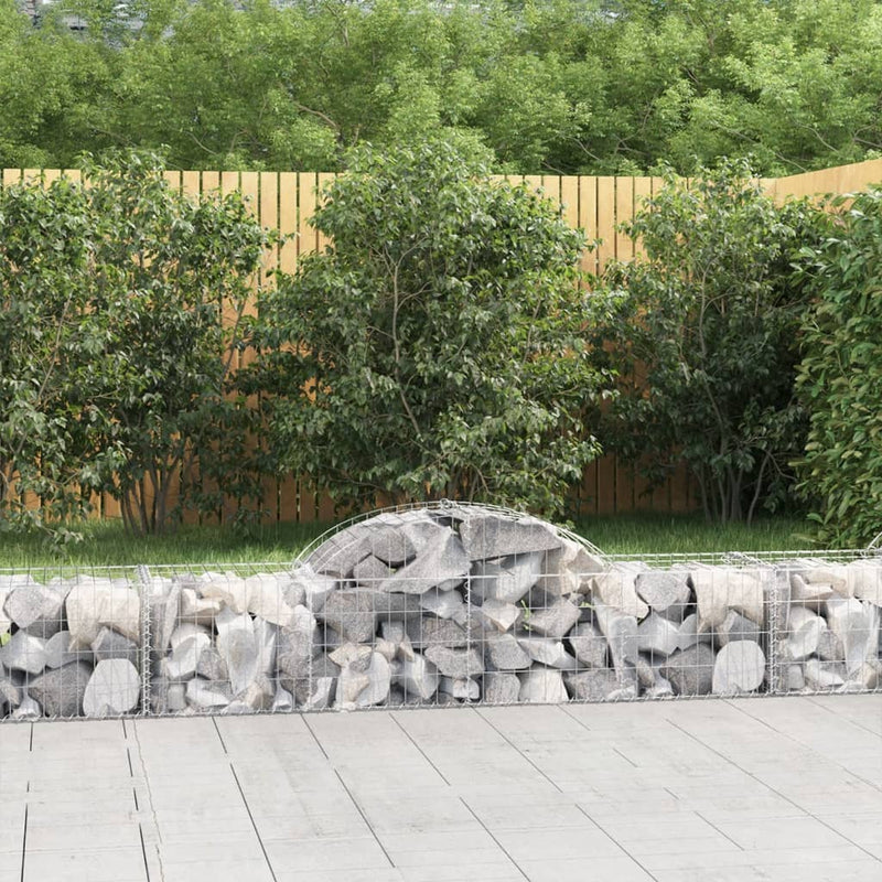 Vidaxl Schans Cestini 11 a volta 200x50x40 60 cm Galvanized Iron