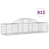Vidaxl Schans Cestini 13 Stated 200x50x40 60 cm Galvanizzato