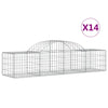 Vidaxl Schans Cestini 14 a volta a volta 200x50x40 60 cm Galvanized Iron