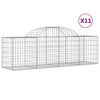 Vidaxl Schans Cestini 11 a volta 200x50x60 80 cm Galvanized Iron