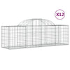 Vidaxl Schans Cestini 12 Stauted 200x50x60 80 cm Galvanizzato