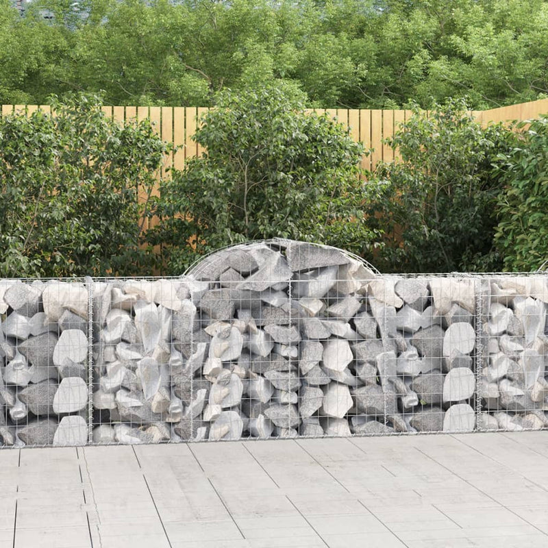 Vidaxl Schans Cestini 5 a volta a volta 200x50x80 100 cm Galvanized Iron