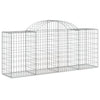 Vidaxl Schans Cesti 8 a volta a volta 200x50x80 100 cm Galvanized Iron