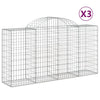 Vidaxl Schans Cestini 3 Stault 200x50x100 120 cm Iron