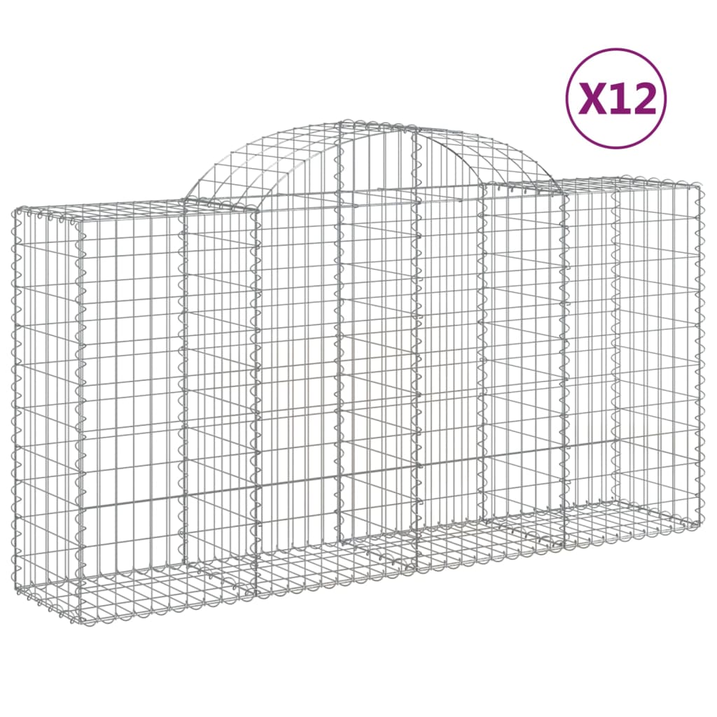 Vidaxl Schans Cestini 12 Staulated 200x50x100 120 cm Ferro